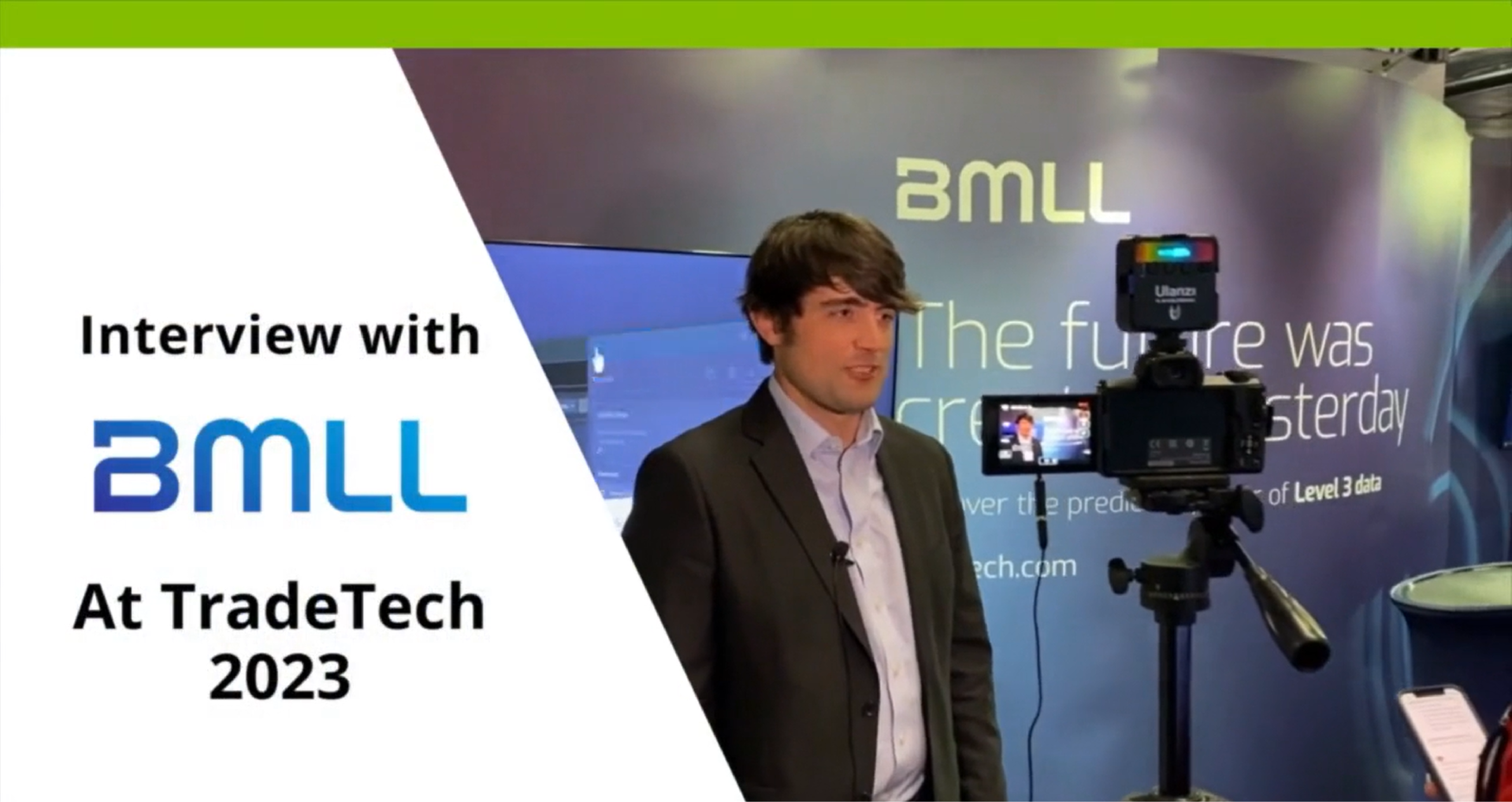 Photo for Dr Elliot Banks, Chief Product Officer, BMLL, talks with Streets Consulting at TradeTech 2023 news story